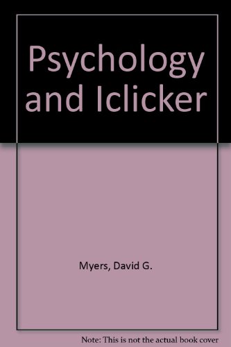 Psychology and iClicker (9781429242790) by Myers, David G.; Iclicker
