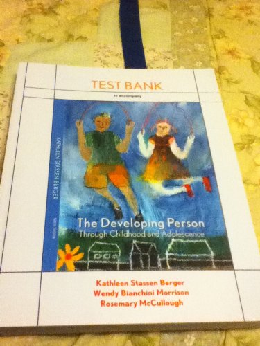 9781429243537: Test Bank to Accompany the Developing Person Through Childhood and Adolescence