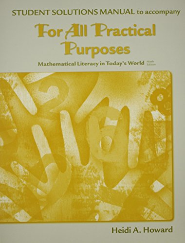Beispielbild fr Student Solutions Manual for For All Practical Purposes zum Verkauf von ThriftBooks-Dallas