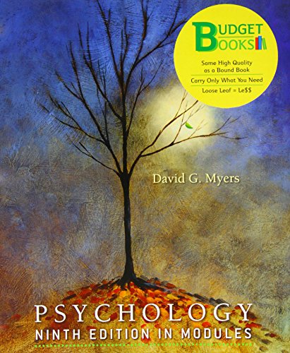 Stock image for Psychology, Ninth Edition, In Modules (Loose Leaf) for sale by HPB-Red