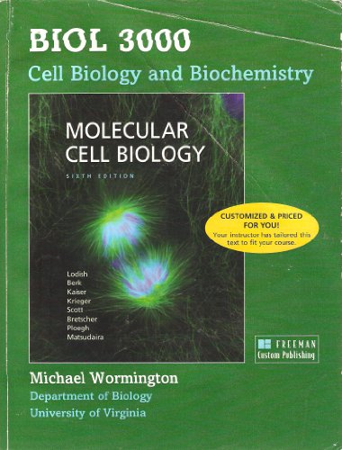 Stock image for Molecular Cell Biology - BIOL 3000, Cell Biology and Biochemistry for sale by ThriftBooks-Dallas