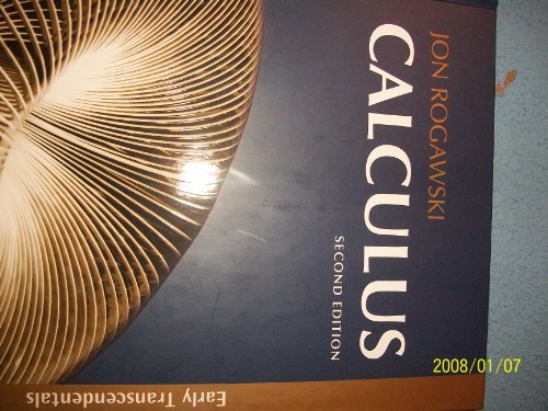 Imagen de archivo de Calculus (Early Transcendentals, 2nd edition) a la venta por Better World Books