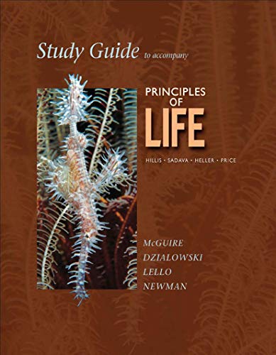 Imagen de archivo de Study Guide to Accompany Principles of Life a la venta por Better World Books