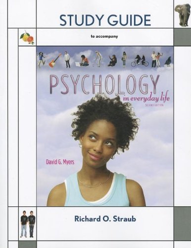 Beispielbild fr Study Guide for Psychology in Everyday Life zum Verkauf von Once Upon A Time Books