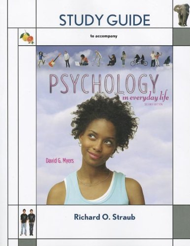 Stock image for Study Guide for Psychology in Everyday Life for sale by SecondSale