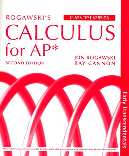 9781429285407: Rogawski's Calculus for AP* - Early Transcendentals - Class Test Version