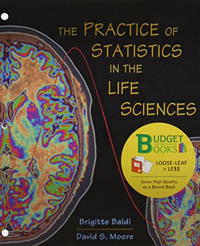 Practice of Statistics in the Life Sciences (Loose Leaf), CD-Rom & StatsPortal Access Card (9781429287135) by Baldi, Brigitte