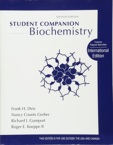Beispielbild fr Student Companion for Biochemistry zum Verkauf von Reuseabook