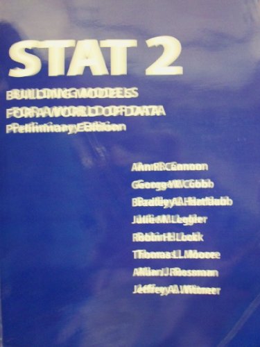 Beispielbild fr Stat2 Building Models for a World of Data (Preliminary Edition) zum Verkauf von Wonder Book