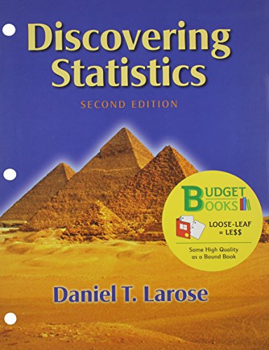 Imagen de archivo de Discovering Statistics (Loose Leaf): w/Student CD & Tables and Formula Card (Budget Books) Larose, Daniel T. a la venta por MI Re-Tale