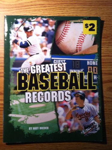 Imagen de archivo de The Greatest Baseball Records [Dollar General] (Sports Records) a la venta por Once Upon A Time Books