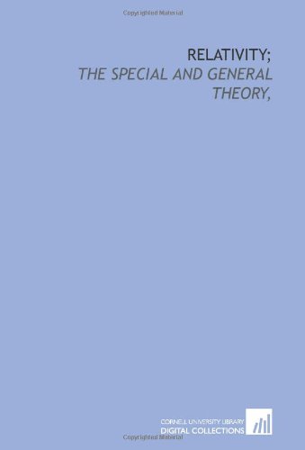 Beispielbild für Relativity;: the special and general theory, zum Verkauf von AwesomeBooks