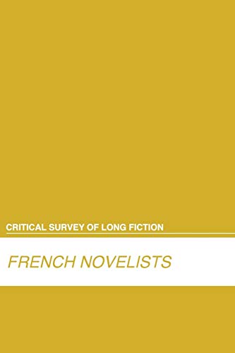 Imagen de archivo de French Novelists a la venta por Revaluation Books