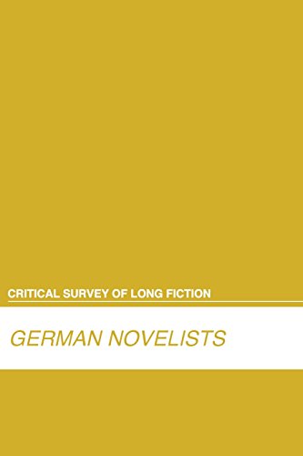 Imagen de archivo de German Novelists a la venta por Revaluation Books