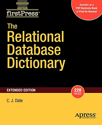 Stock image for The Relational Database Dictionary, Extended Edition for sale by Books Puddle