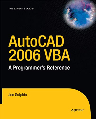 9781430211624: AutoCAD 2006 VBA: A Programmer's Reference