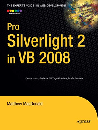 9781430216025: Pro Silverlight 2 in VB 2008 (Expert's Voice in Web Development)