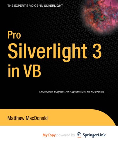 Pro Silverlight 3 in VB (9781430222903) by MacDonald, Matthew