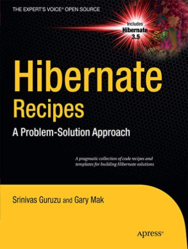 Beispielbild fr Hibernate Recipes zum Verkauf von Better World Books