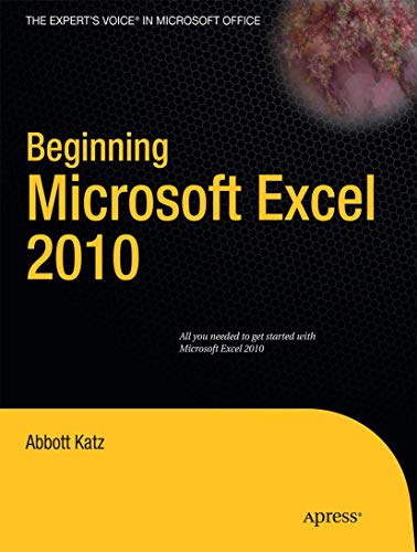 9781430229551: Beginning Microsoft Excel 2010 (Expert's Voice)