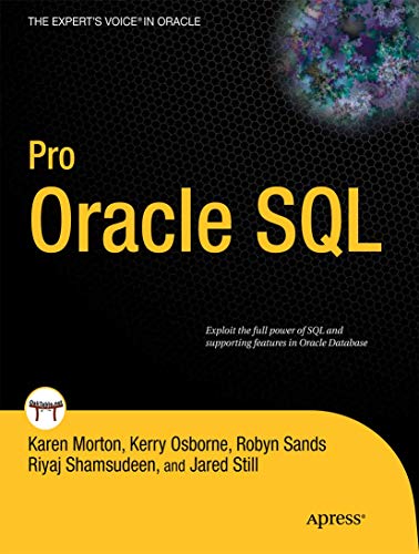 Imagen de archivo de Pro Oracle SQL a la venta por Better World Books