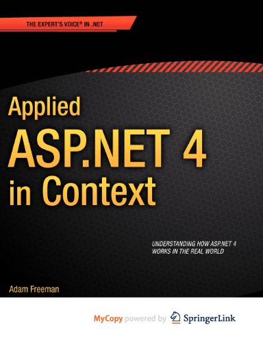 Applied ASP.NET 4 in Context (9781430234692) by Freeman, Adam