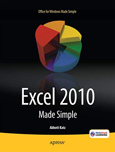 Stock image for Excel 2010 Made Simple for sale by Better World Books