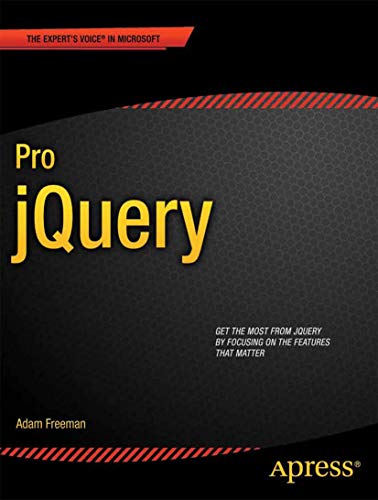 Beispielbild fr Pro Jquery (Expert's Voice in Web Development) zum Verkauf von AwesomeBooks