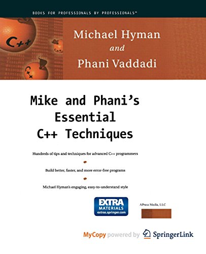 9781430252504: Mike and Phani's Essential C++ Techniques