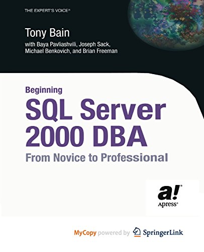 9781430252634: Beginning SQL Server 2000 DBA: From Novice to Professional
