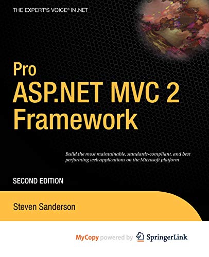 9781430270584: Pro ASP.Net MVC 2 Framework
