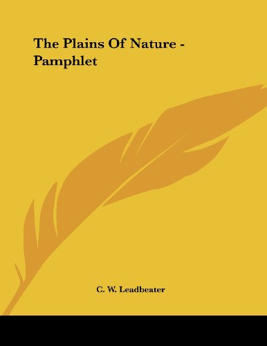 The Plains of Nature (9781430405177) by Leadbeater, C. W.