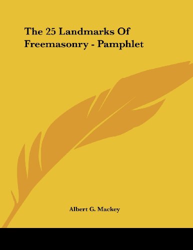 9781430408703: 25 Landmarks of Freemasonry - Pamphlet