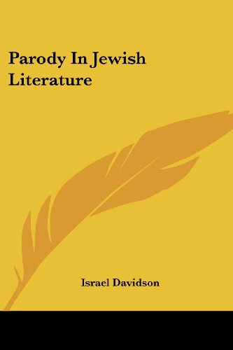 9781430455707: Parody in Jewish Literature