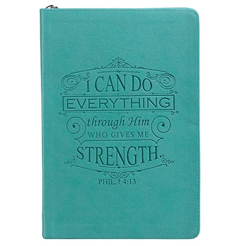 9781432109479: I Can Do Everything: Teal Lux-Leather Journal with Zipper