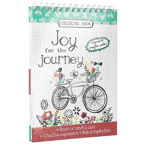 9781432115616: Joy for the Journey Wirebound Coloring Book - Hours of mindful calm, Creative Expression, Biblical Inspiration