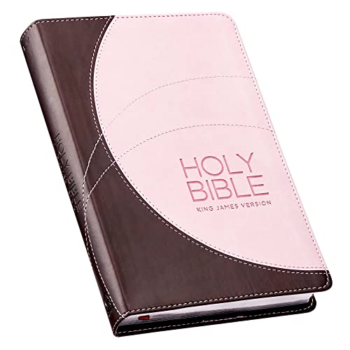9781432117474: KJV Holy Bible, Standard Size Faux Leather Red Letter Edition Ribbon Marker, King James Version, Espresso Brown/Pink