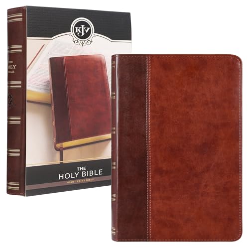 Beispielbild fr KJV Giant Print Lux-Leather 2-Tone Brown zum Verkauf von Blackwell's