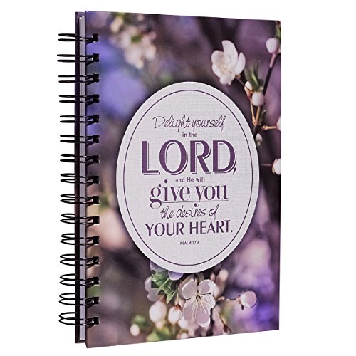 9781432120245: Journal Large Wirebound Psalm 37:4: Spring Blossoms