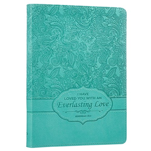 Stock image for Christian Art Gifts Teal Faux Leather Journal | Everlasting Love for sale by Hawking Books