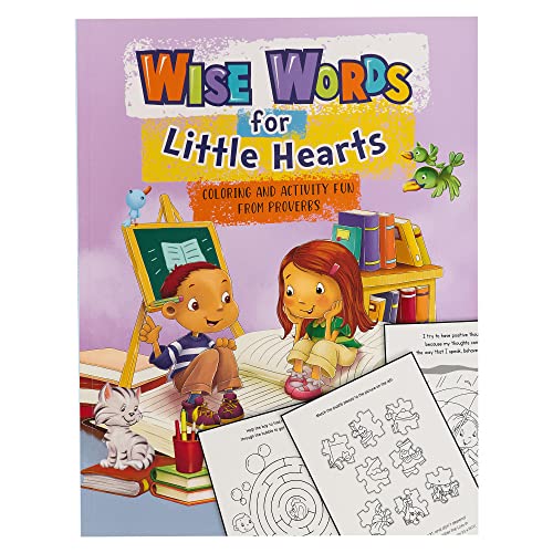 Stock image for Wise Words for Little Hearts Coloring Book and Activity Fun Book From Proverbs for sale by ThriftBooks-Dallas