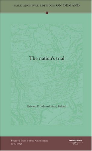 Stock image for The nation\'s trial for sale by Revaluation Books