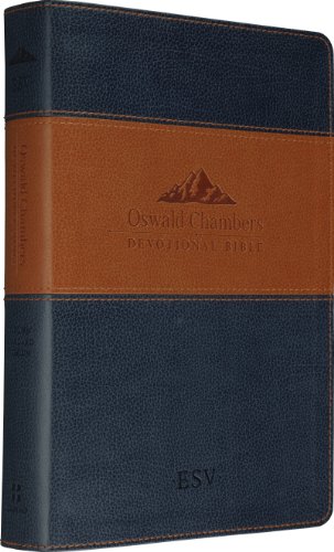 9781433501456: ESV Oswald Chambers Devotional Bible (TruTone, Navy/Tan)