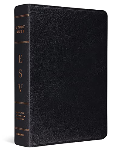 Stock image for ESV Study Bible (Genuine Leather, Black) for sale by Chiron Media