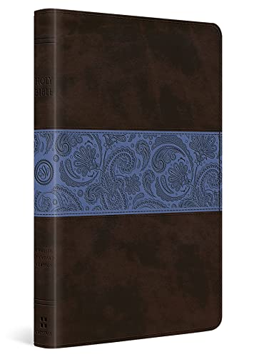 Imagen de archivo de ESV Thinline Bible (TruTone, Chocolate/Blue, Paisley Band) a la venta por Off The Shelf