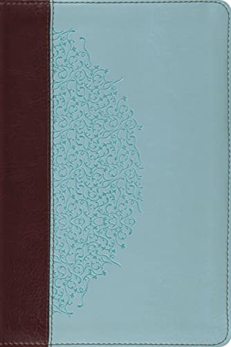 Imagen de archivo de ESV Study Bible, Personal Size (TruTone, Chocolate/Blue, Ivy Design) (Esv Bibles) a la venta por Byrd Books