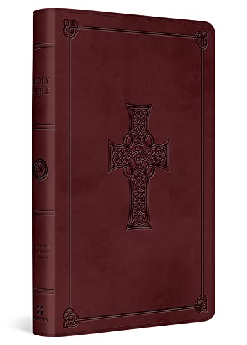 9781433532818: ESV Large Print Thinline Reference Bible (TruTone, Burgundy, Celtic Cross Design)