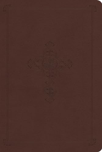 9781433536489: Holy Bible: English Standard Version Personal Reference Bible, Trutone, Brown, Antique Cross Design