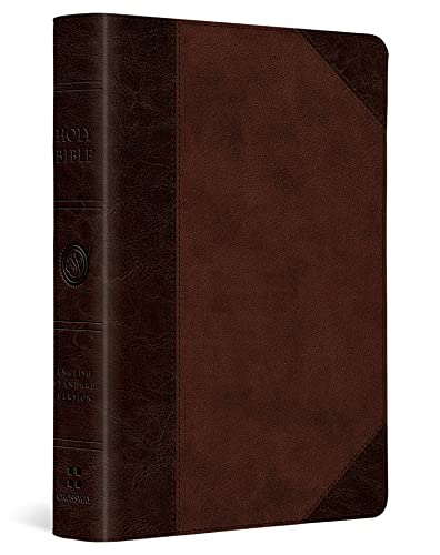 Stock image for ESV Large Print Compact Bible (TruTone, Brown/Walnut, Portfolio Design) for sale by Lakeside Books
