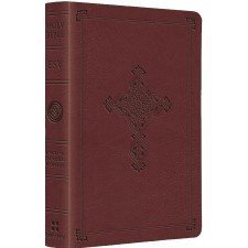 Stock image for HOLY BIBLE,ENGLISH STANDARD VERSION CONTAINING OLD & NEW TESTAMENTS.ESV Compact TruTone Bible - Antique Cross (Cranberry) THINLINE COMPACT EDITION. for sale by WONDERFUL BOOKS BY MAIL